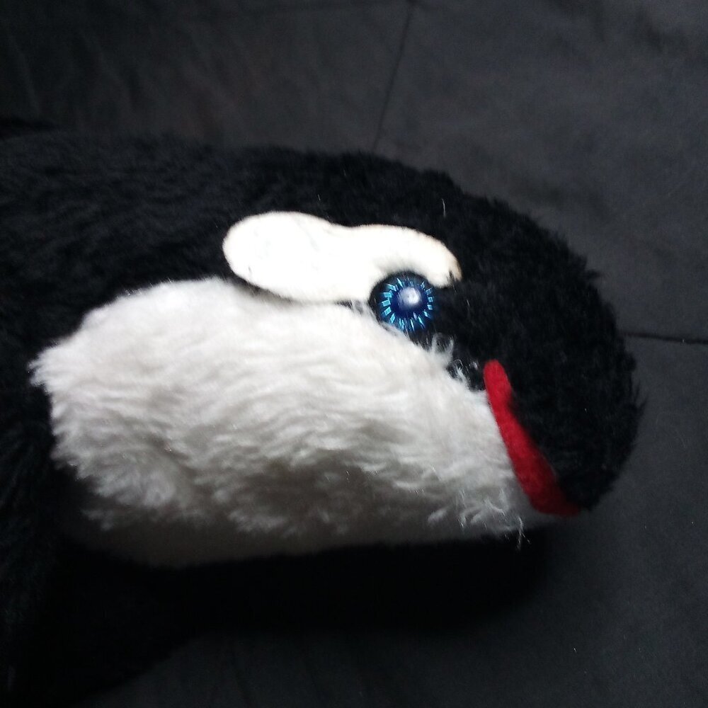 Vintage Knickerbocker Shamu Killer Whale Sea World Orca Plush Large 19"